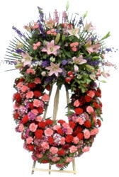 Ankara Etimesgut Çiçekçi firma ürünümüz  cenaze çiçekleri Anma çelengi çiçeği